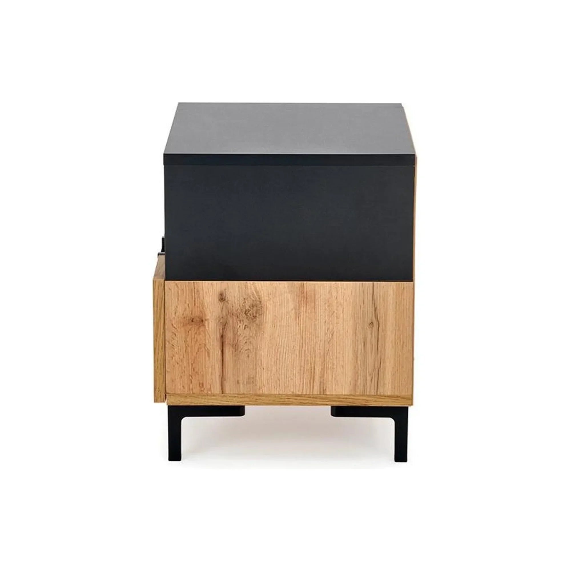 Noptiera HOUSTON OCN-36983, stejar wotan/negru