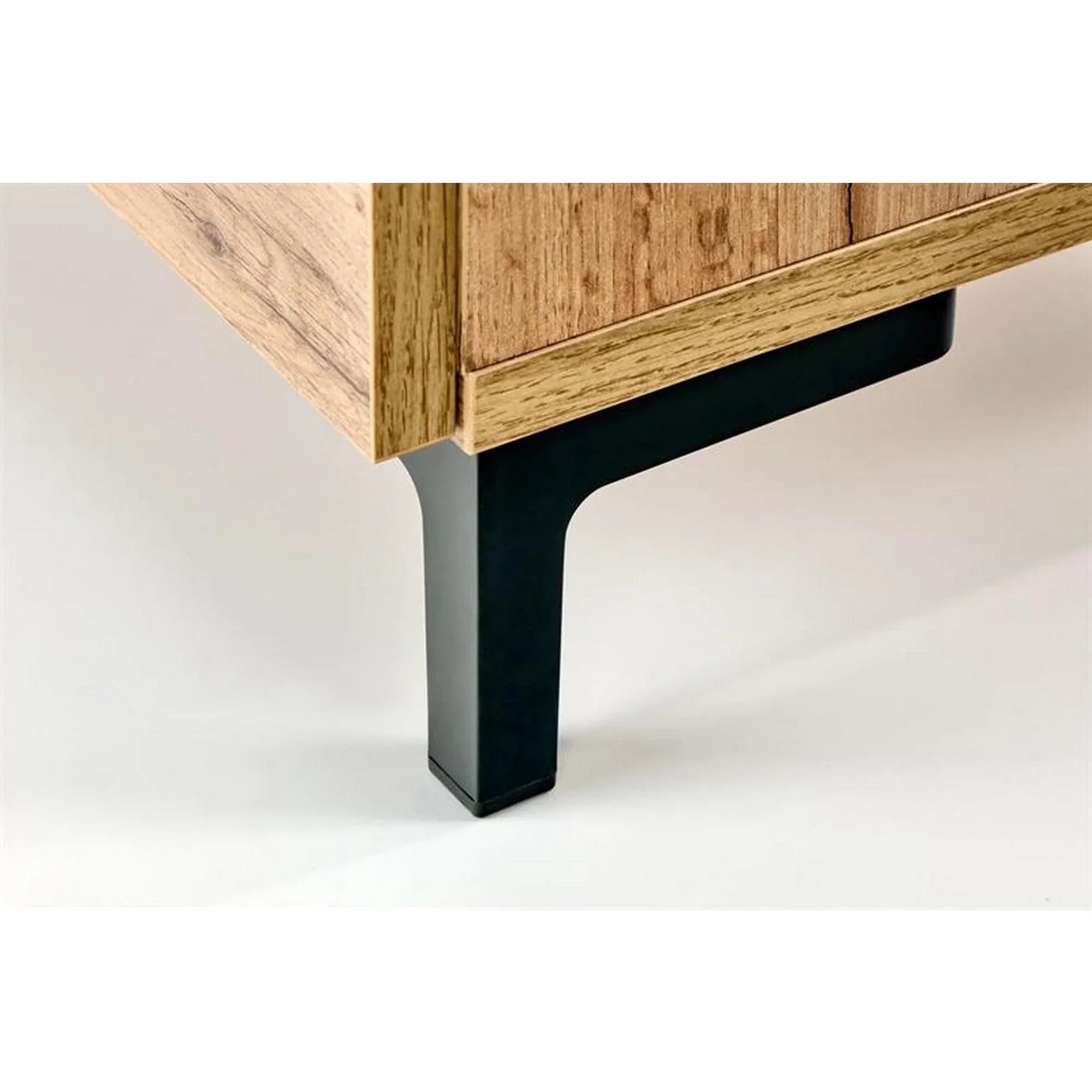 Noptiera HOUSTON OCN-36983, stejar wotan/negru