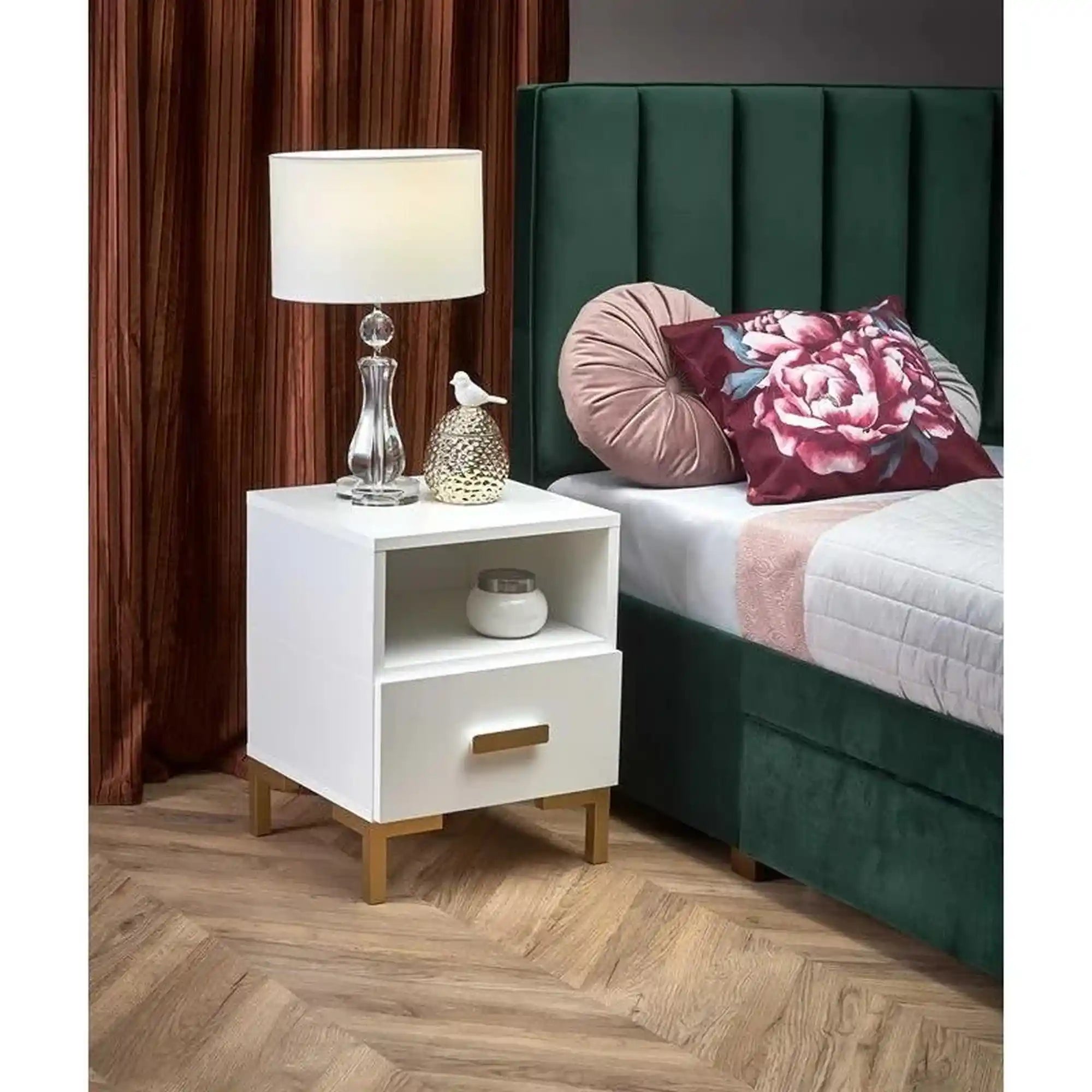 Noptiera HOUSTON OCN-36984, alb/auriu