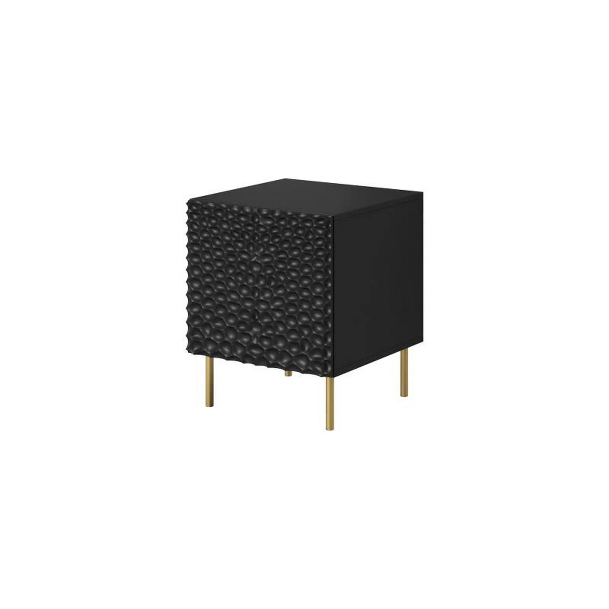 Noptiera HOUSTON OCN-36999, negru/auriu