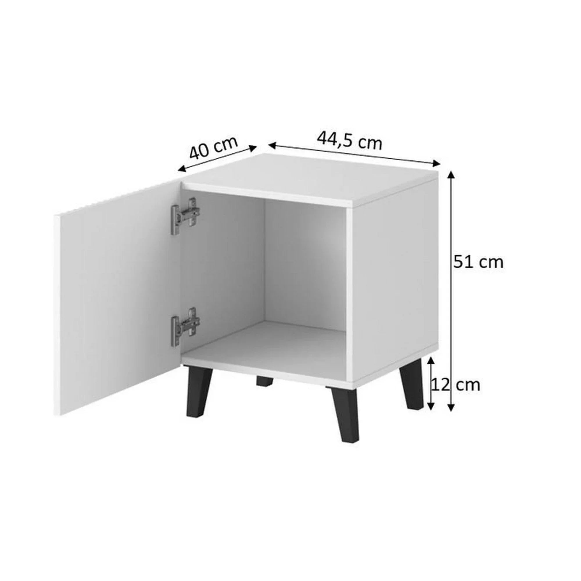 Noptiera HOUSTON OCN-37004, alb/negru