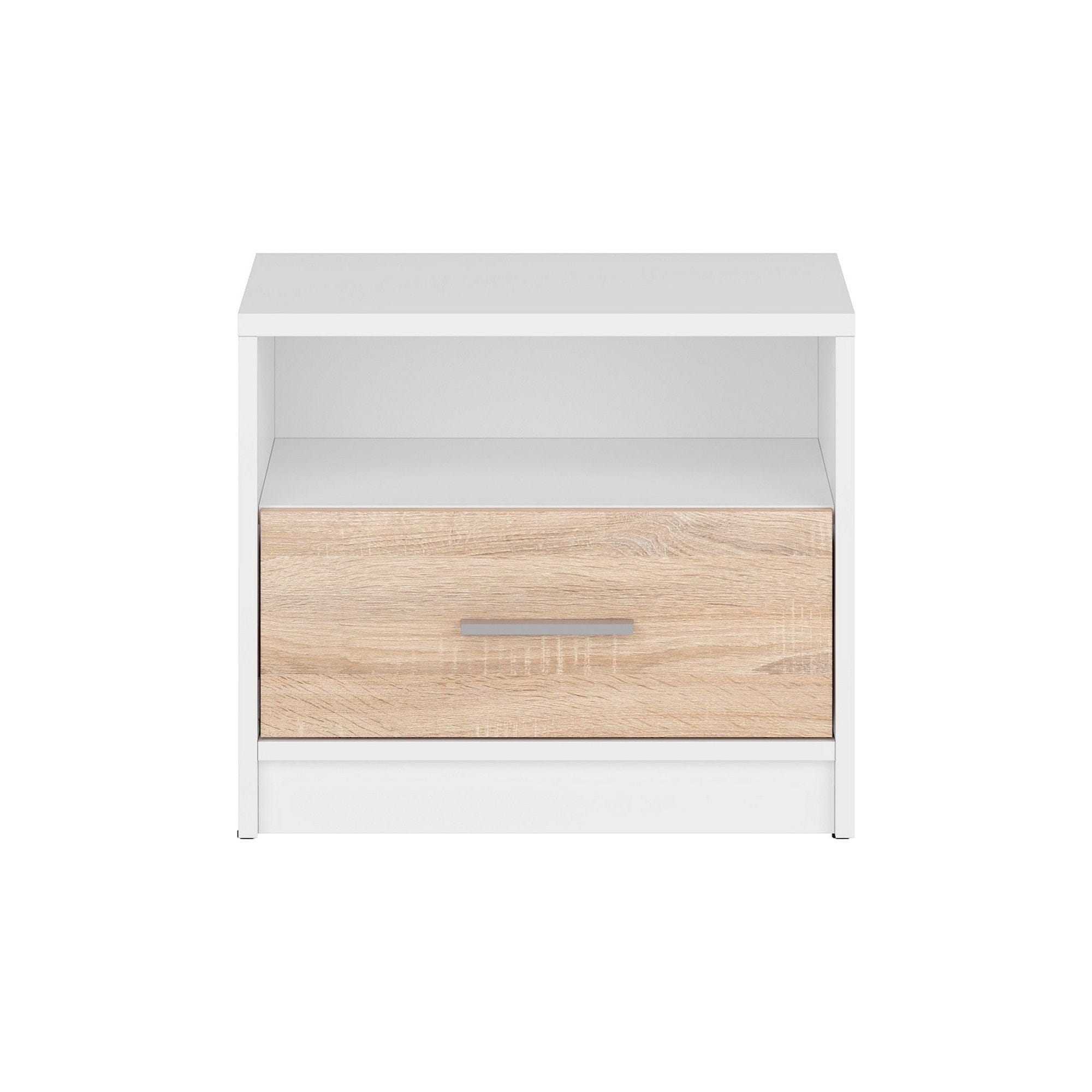 Noptiera BERGEN OCN-28963, alb/stejar sonoma