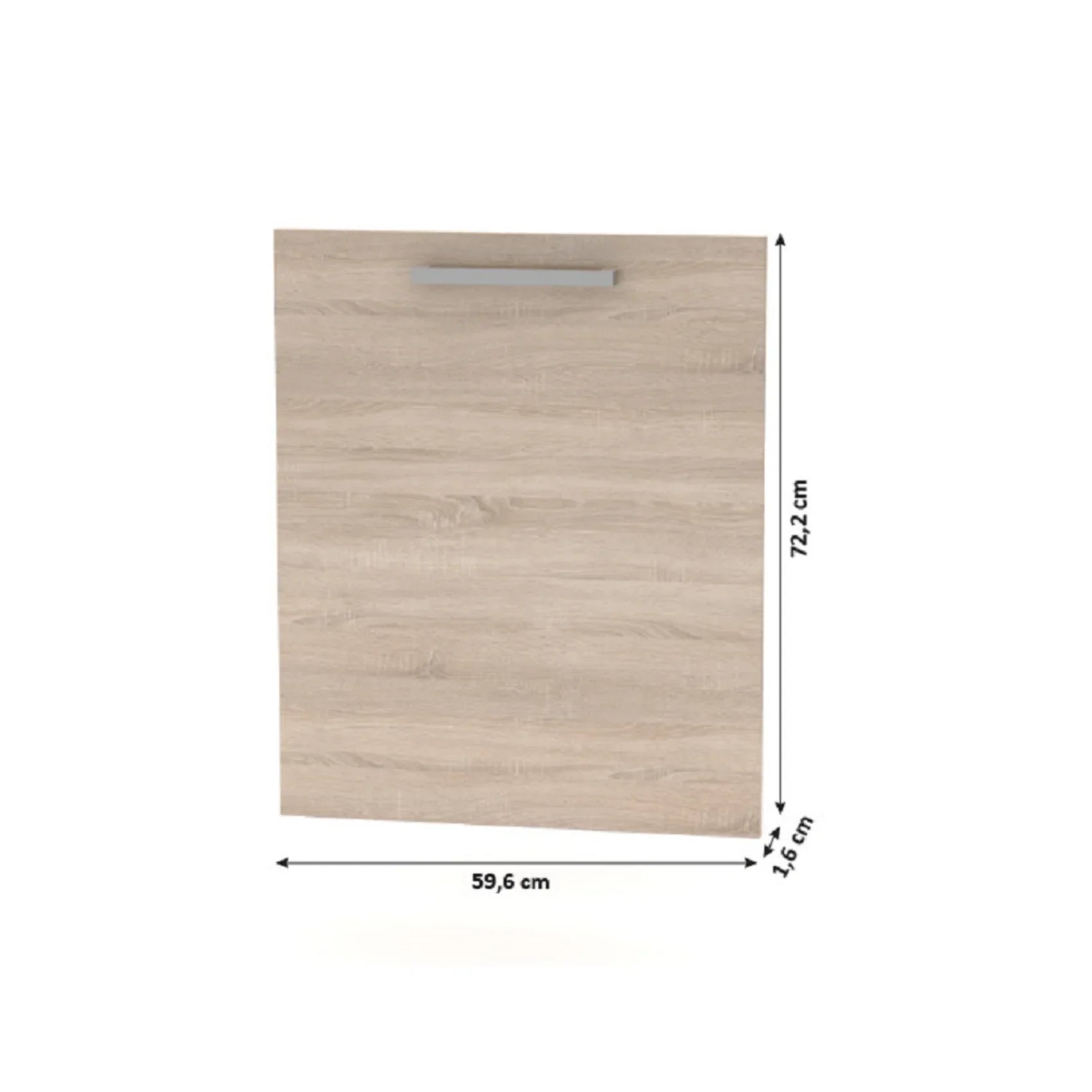 Usa pentru masina de spalat vase NOVA PLUS NOPL-088-00, stejar sonoma, DTD laminat, 57x2x72 cm