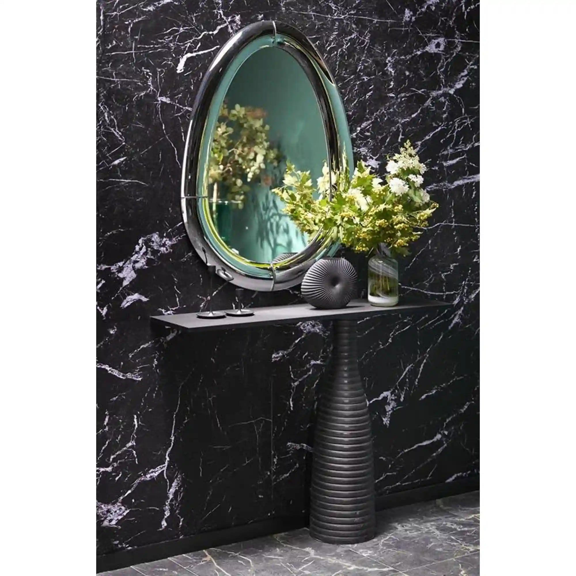 Oglinda HOUSTON OCN-36968, ivory/argintiu