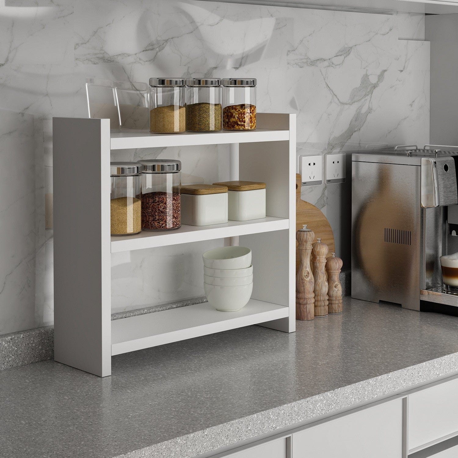 Organizator bucatarie AMSTERDAM OCN-31377 , alb