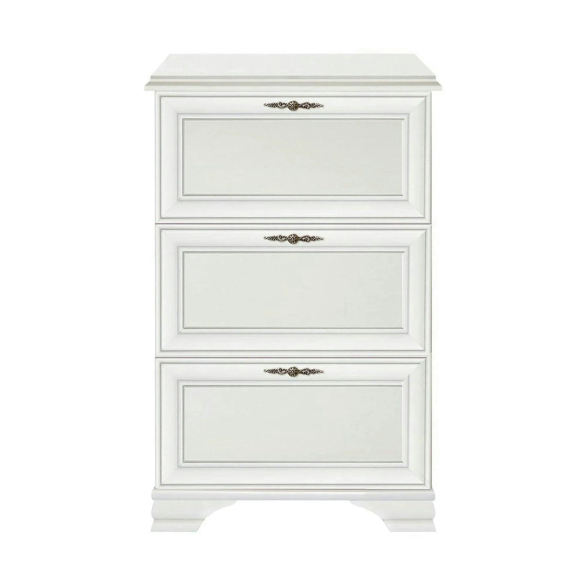 Pantofar alb inalt IDENTO, PAL, 80x20x123 cm
