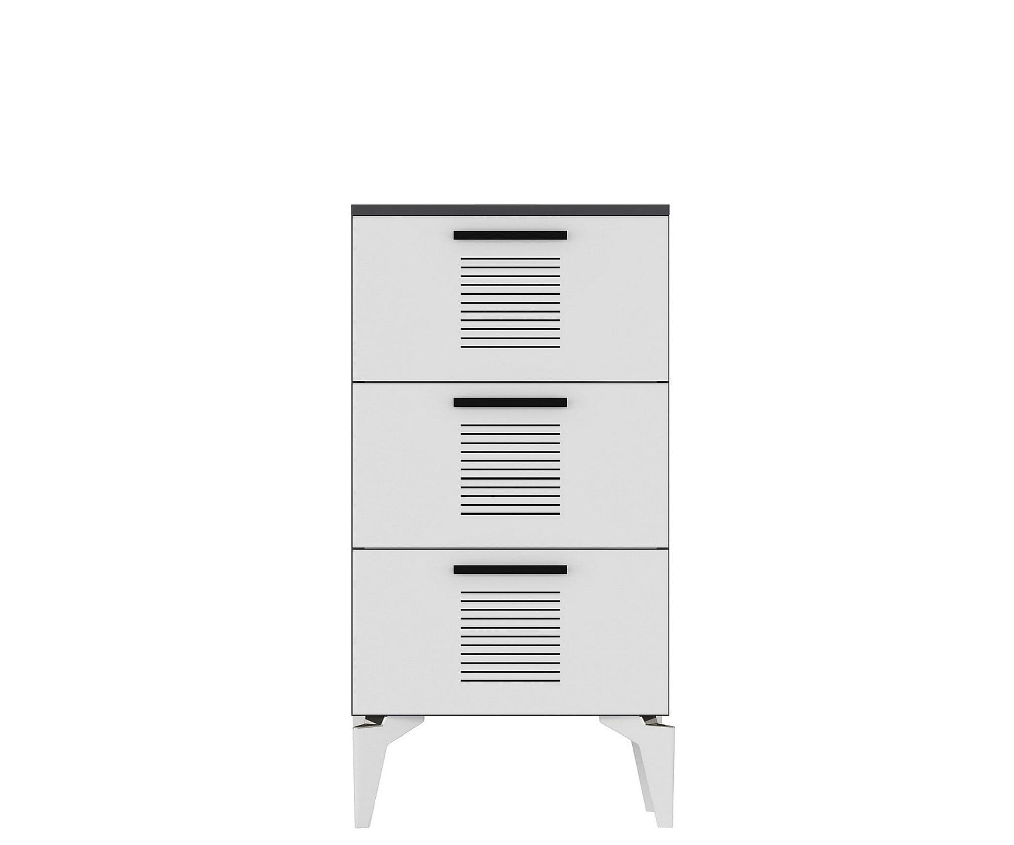 Pantofar AMSTERDAM OCN-31322, alb/gri antracit