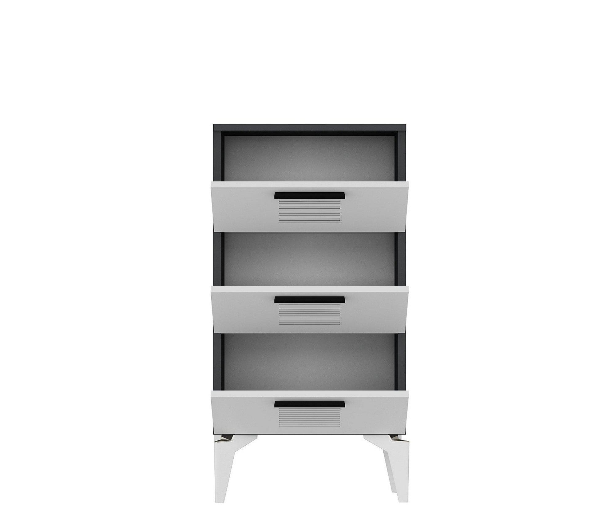 Pantofar AMSTERDAM OCN-31322, alb/gri antracit