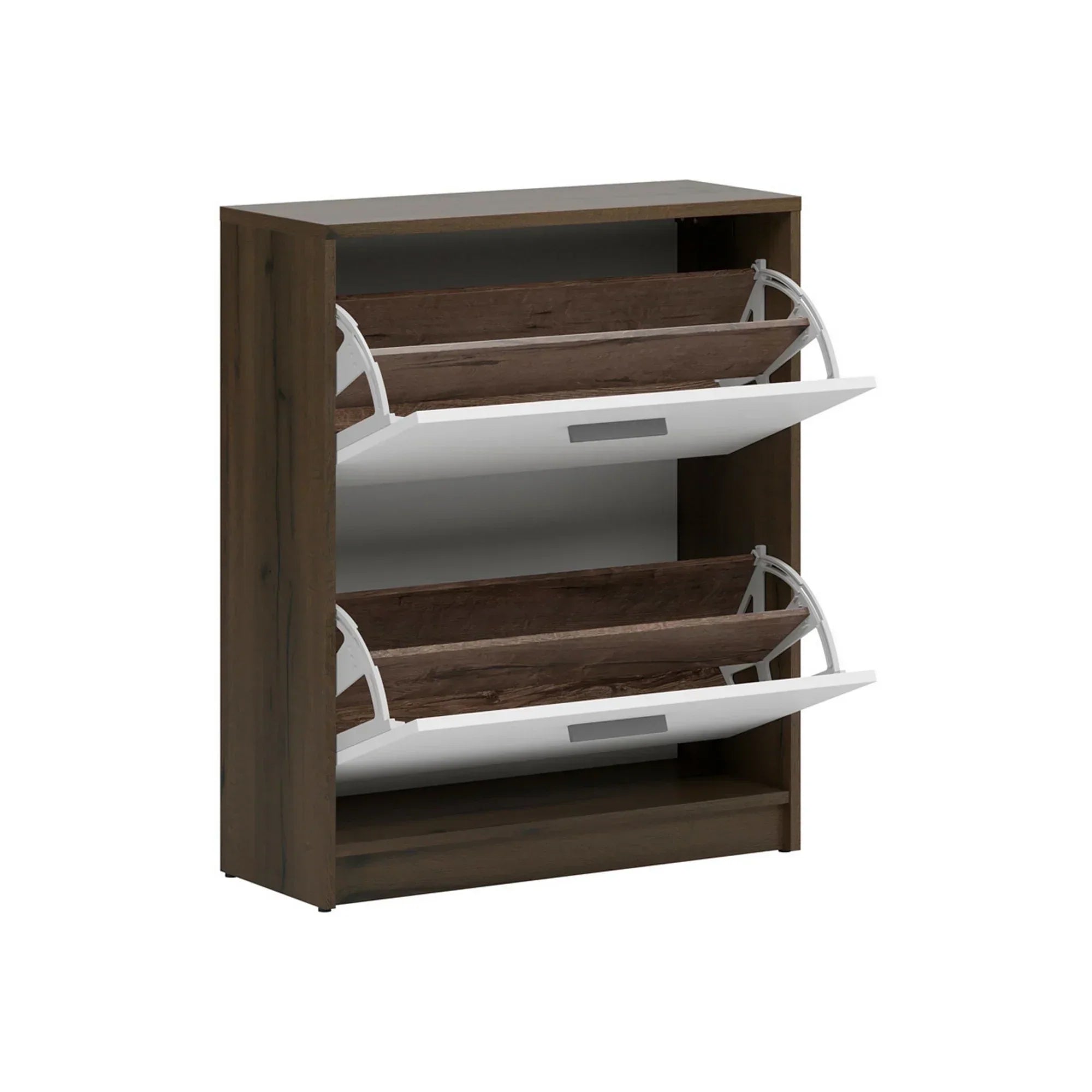 Pantofar BERGEN OCN-28873, stejar inchis/alb