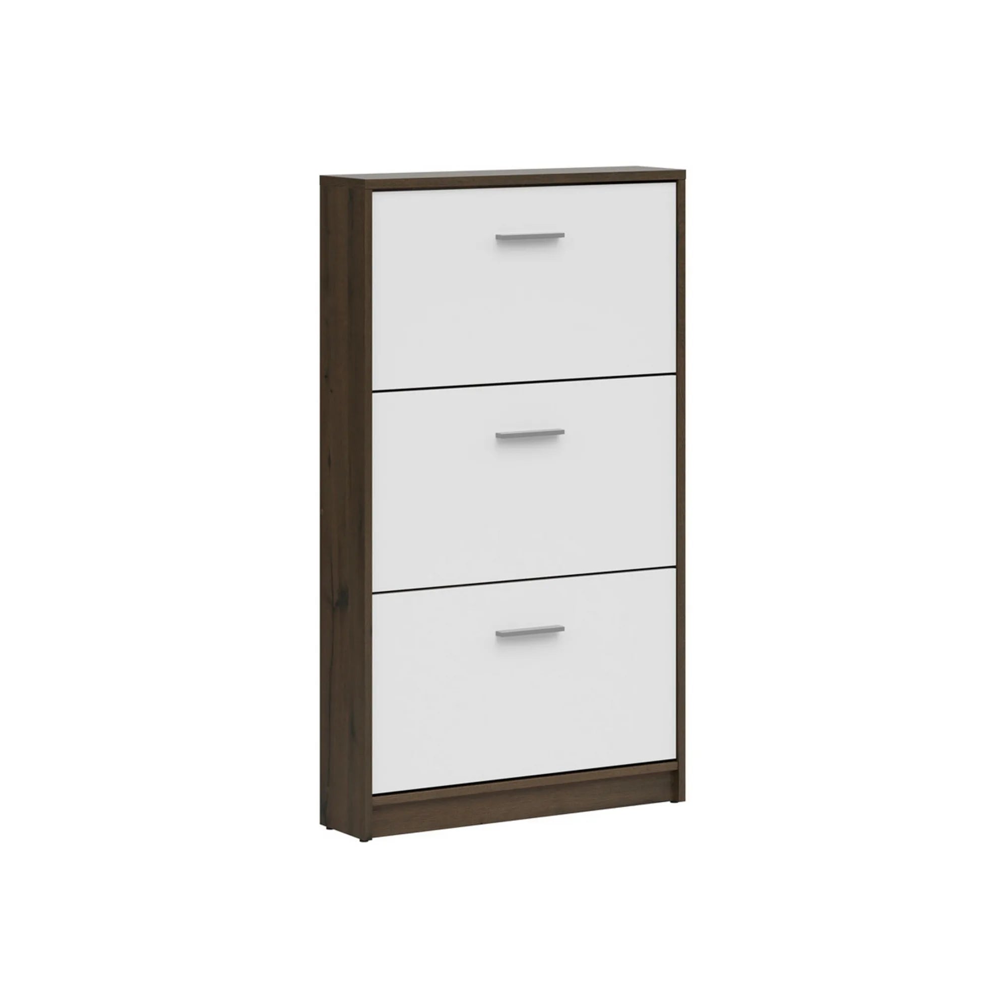 Pantofar BERGEN OCN-28875, stejar inchis/alb