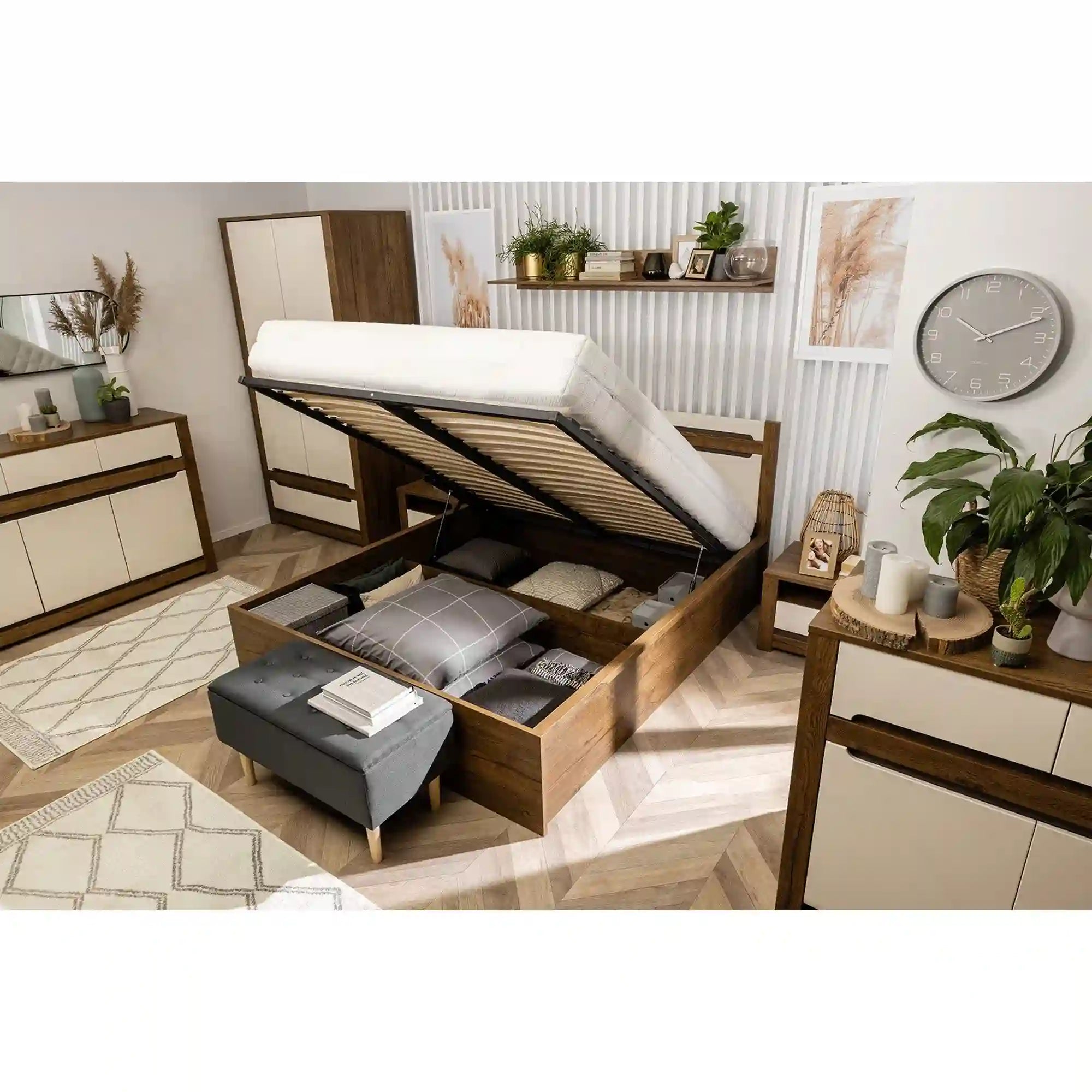 Pat 140x200 BERGEN OCN-28790, stejar/crem