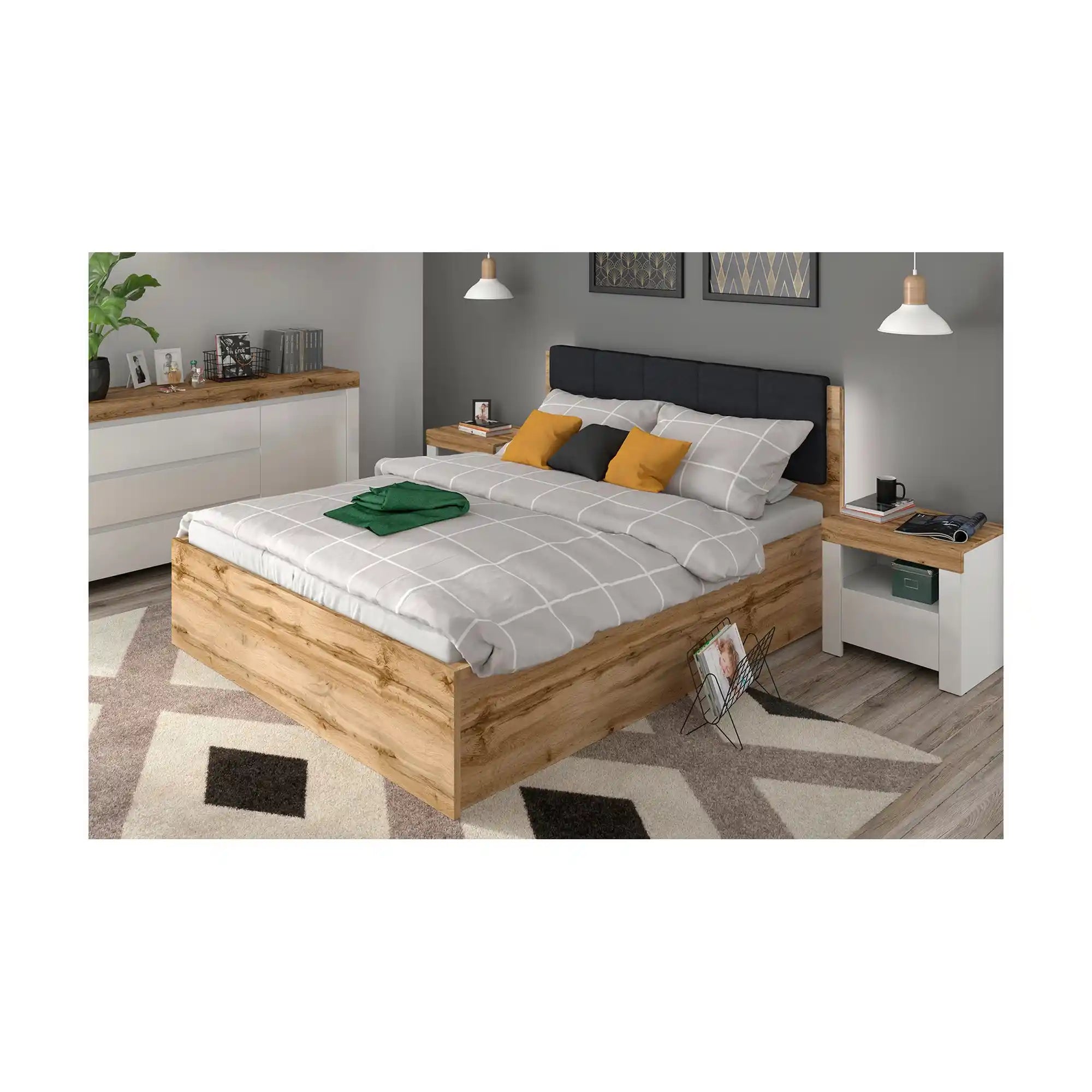 Pat 160x200 BERGEN OCN-28787, stejar wotan