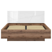 Pat 160x200 BERGEN OCN-28818, stejar inchis/alb lucios