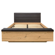 Pat 160x200 BERGEN OCN-28840, stejar artisan/negru