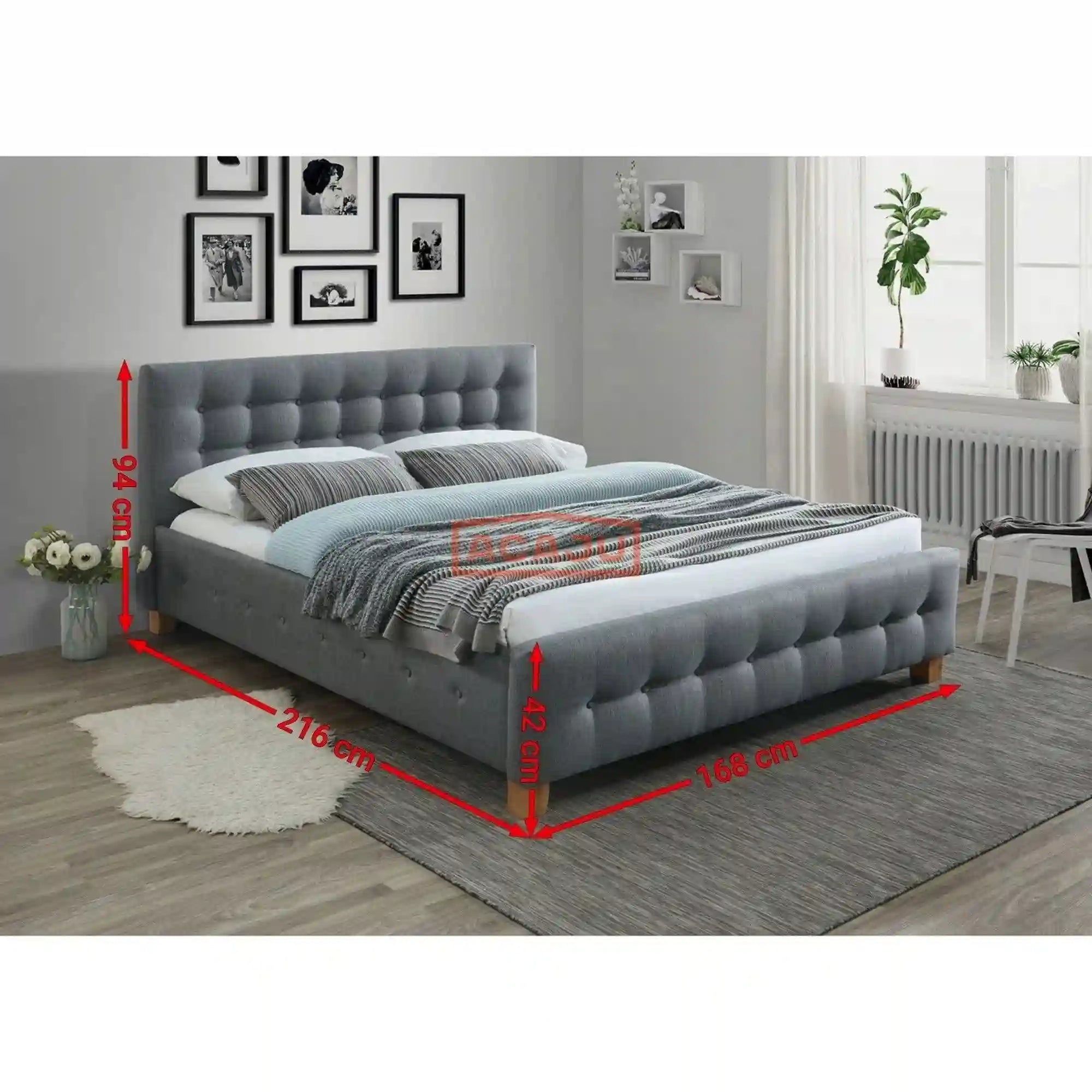 Pat 160x200 DETROIT OCN-39011, gri