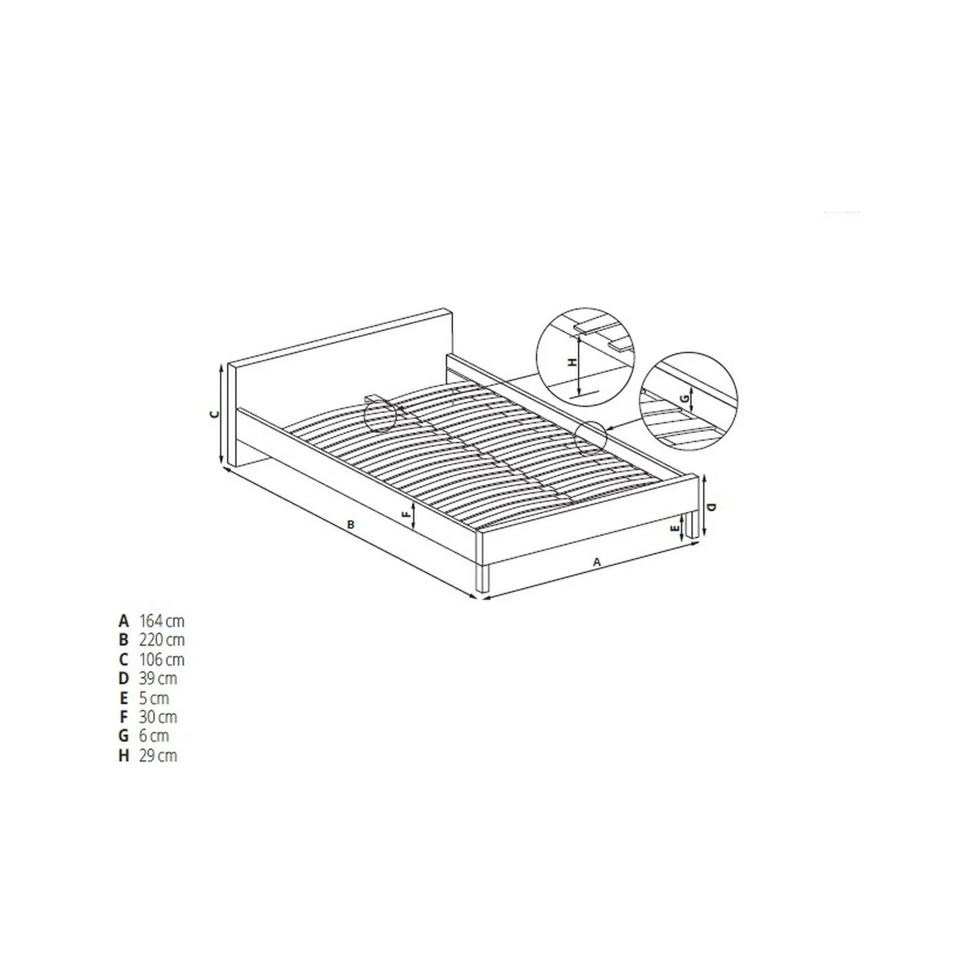 Pat 160x200 HOUSTON OCN-36862, gri