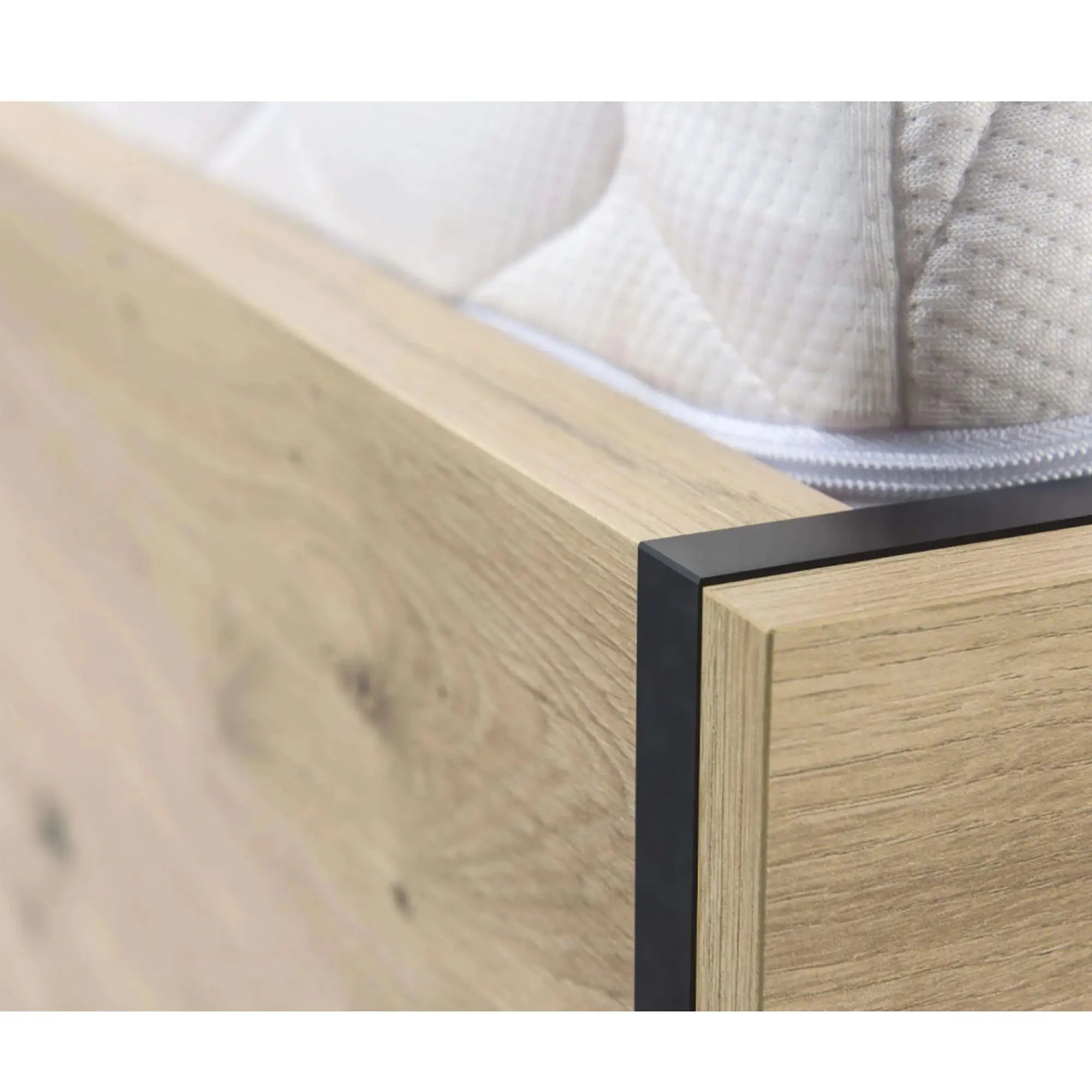 Pat 160x200 HOUSTON OCN-36913, stejar artisan/negru