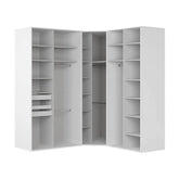 Dressing de colt FLEX, alb, PAL, 223x203x240 cm