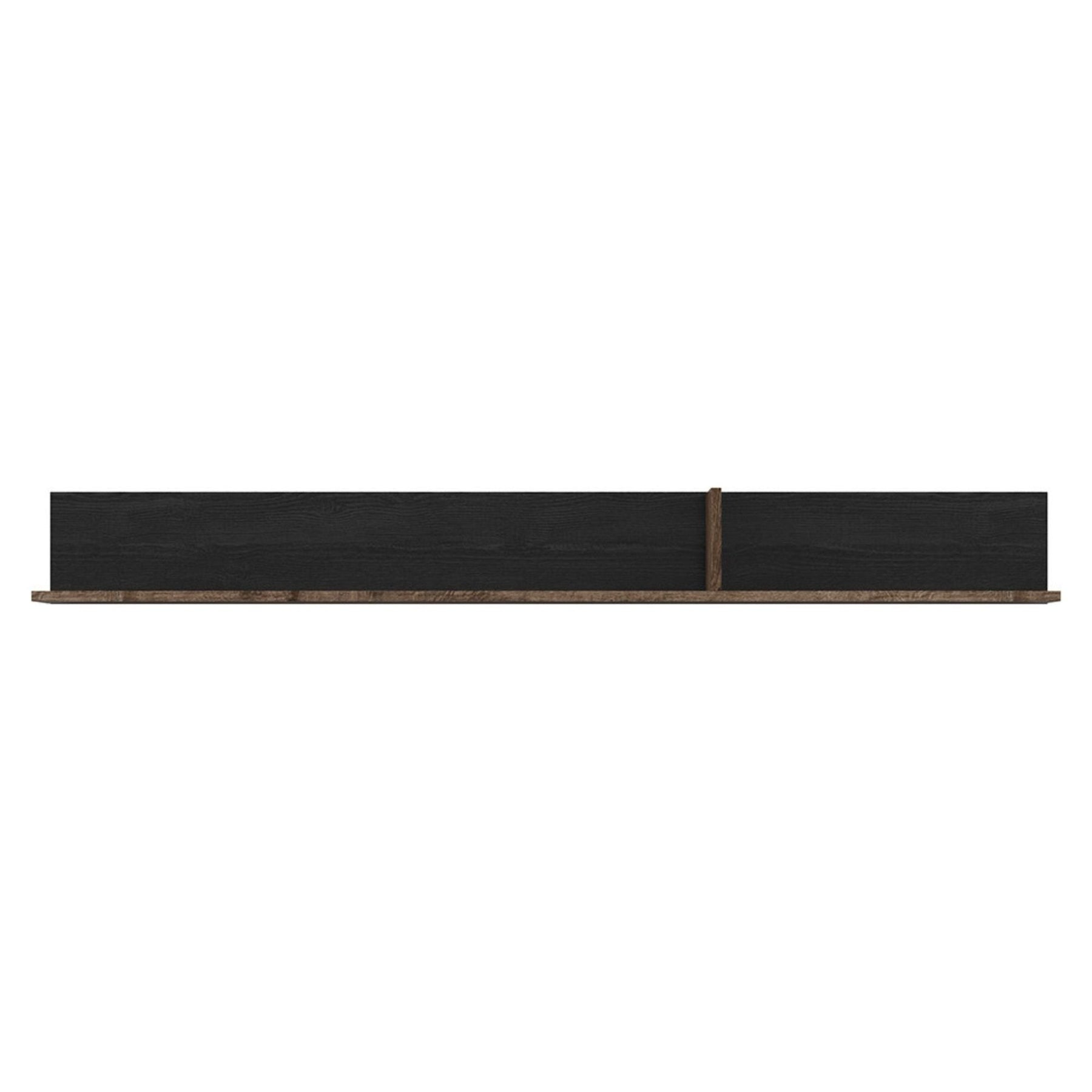 Polita KASSEL, nuc/negru, PAL, 150x19.5x17 cm