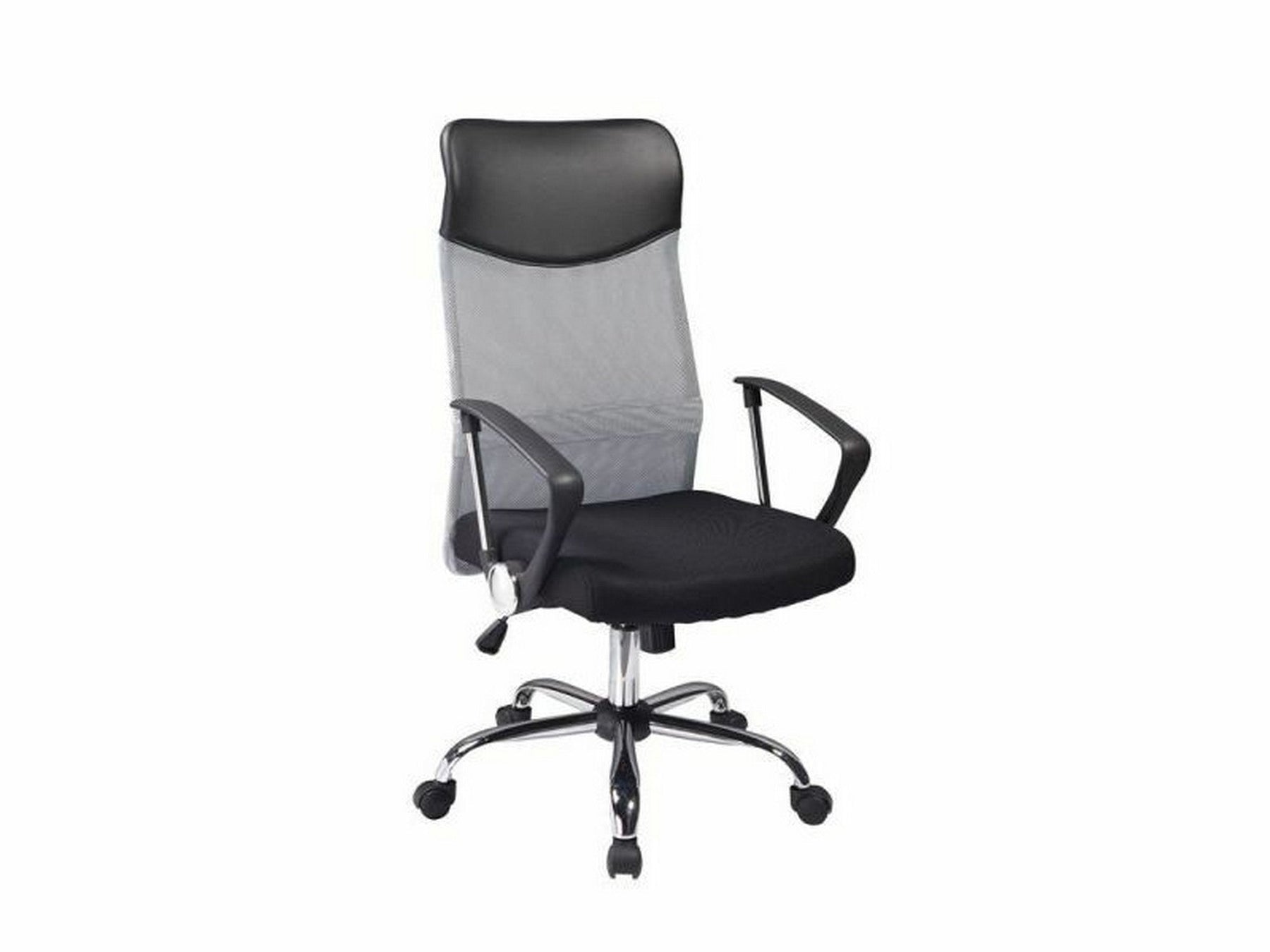 Scaun de birou Q-025, negru/gri, 62x50x107/116 cm