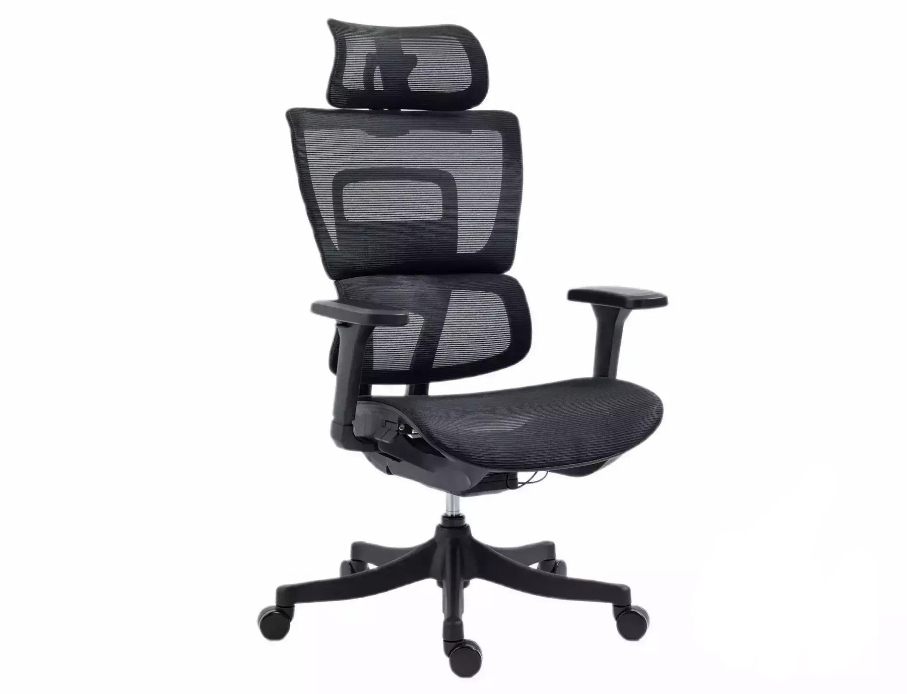Scaun de birou WINNER, negru, plasa, 64x51x114 cm