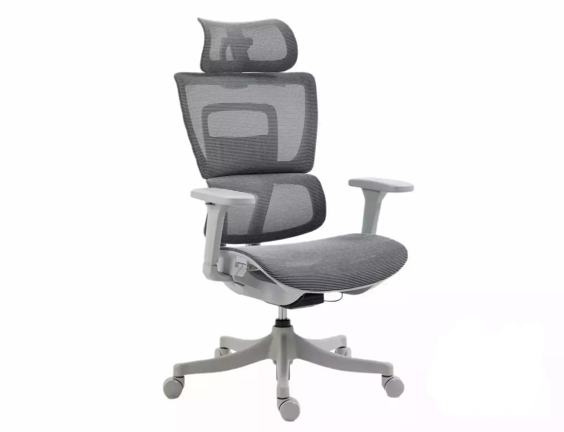 Scaun de birou WINNER, gri, plasa, 64x51x114 cm