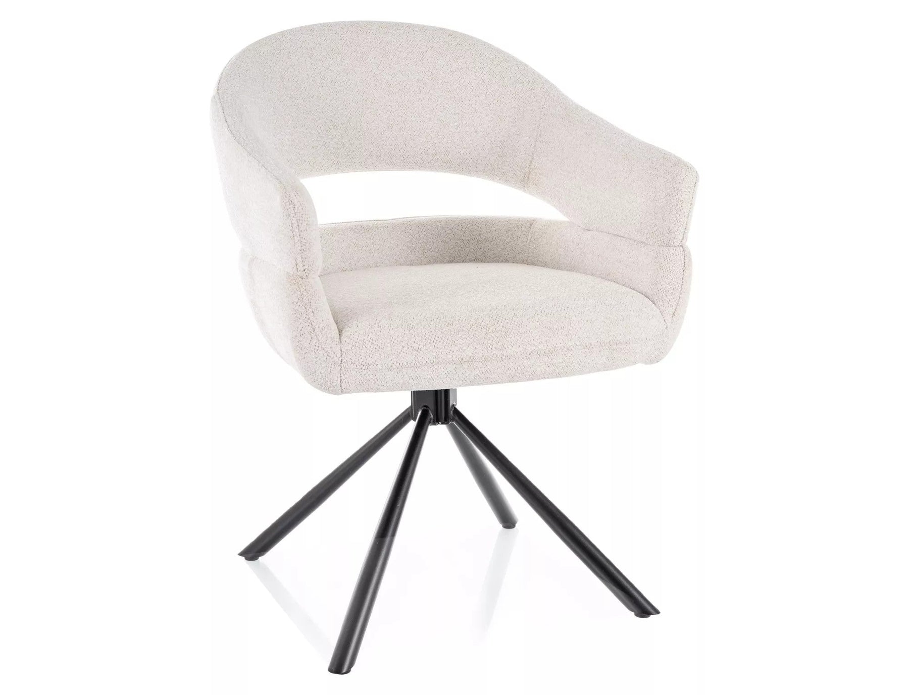 Scaun BORGO, bej - Raven 22, stofa clasica/metal, 58x45x87 cm