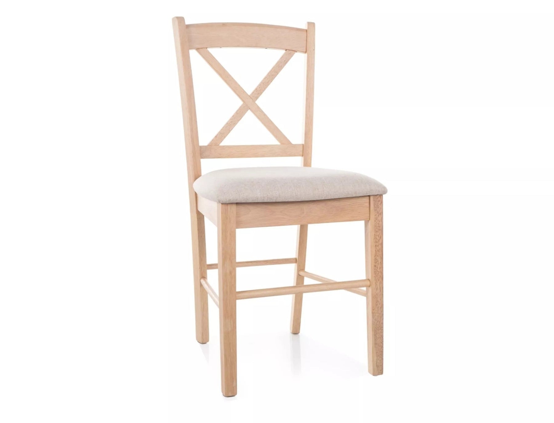 Scaun CD-56, bej deschis/stejar, stofa clasica/lemn, 43x45x85 cm