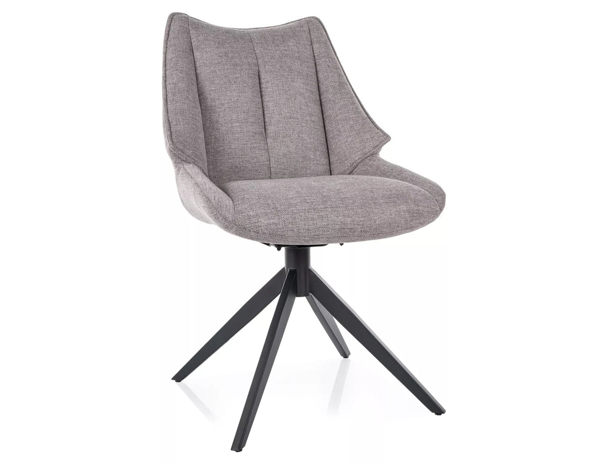 Scaun CODA, gri - Brego 07, stofa clasica/metal, 56x46x91 cm