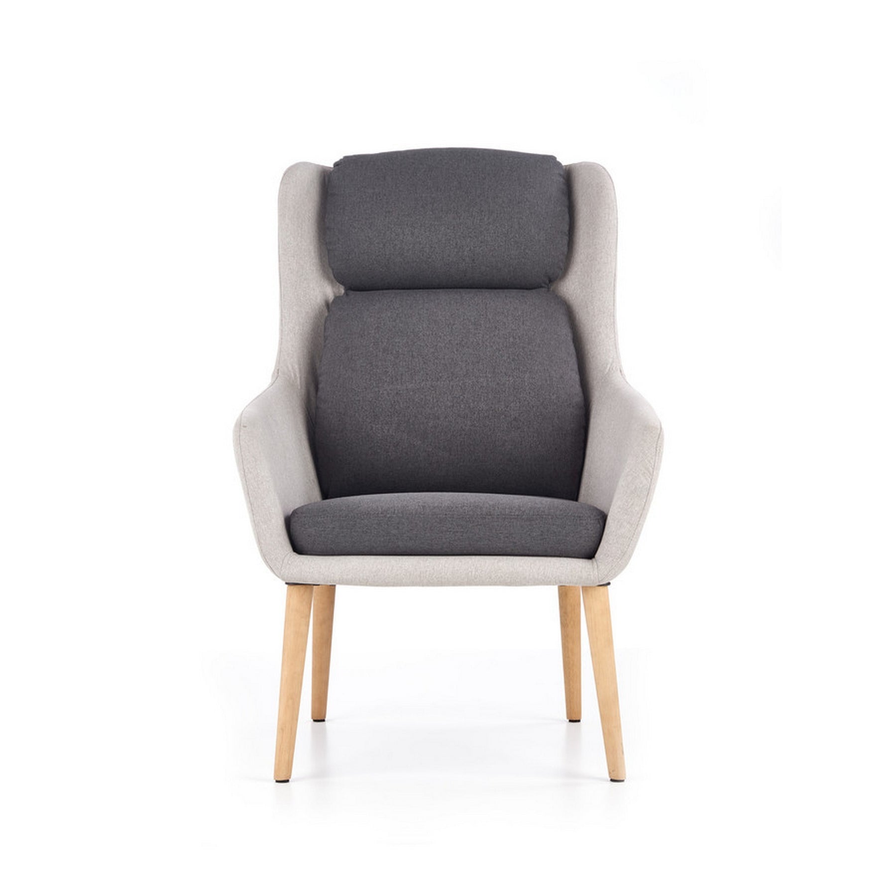 Scaun design scandinav Purio, gri, 67x75x103 cm