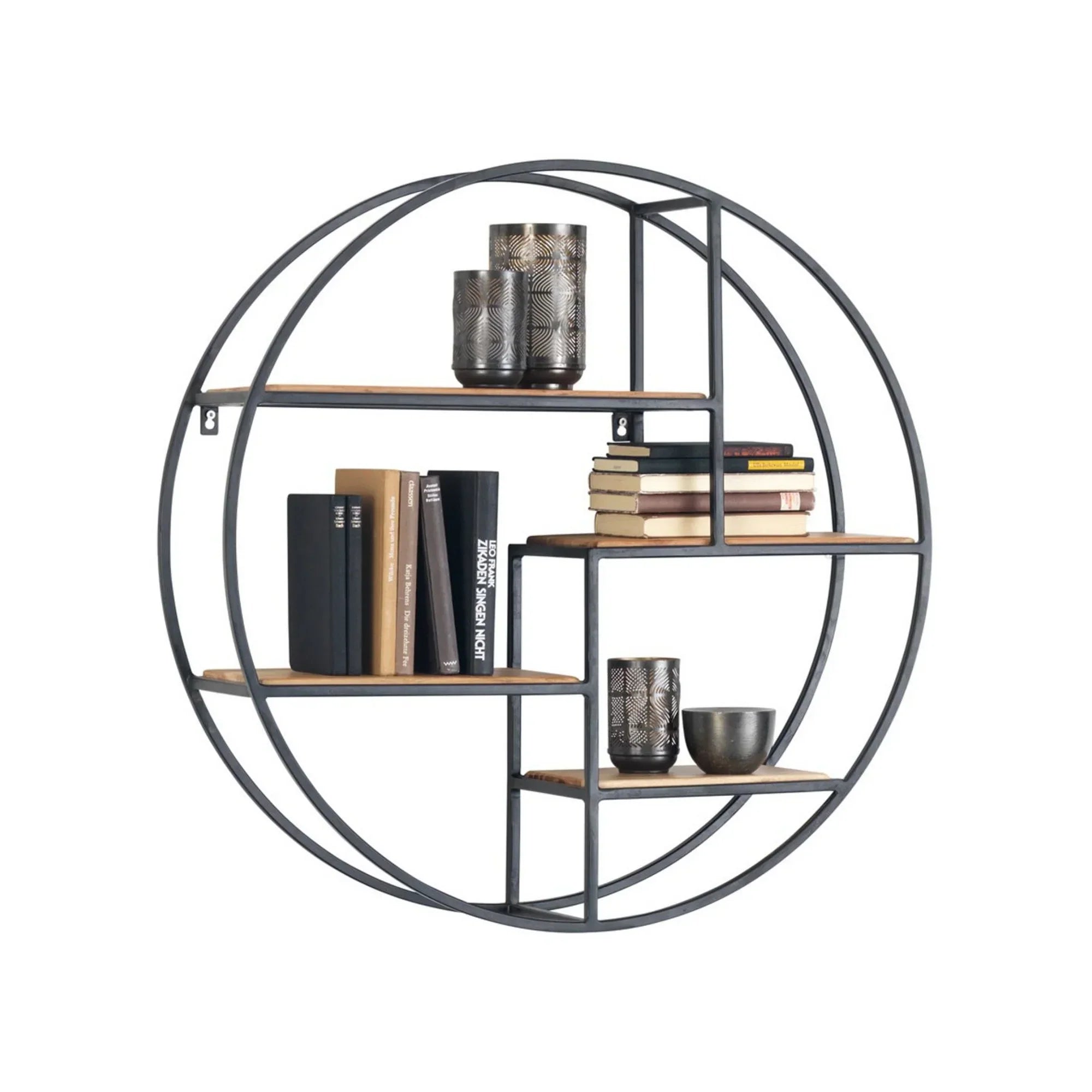 Raft BERGEN OCN-28649, stejar/negru