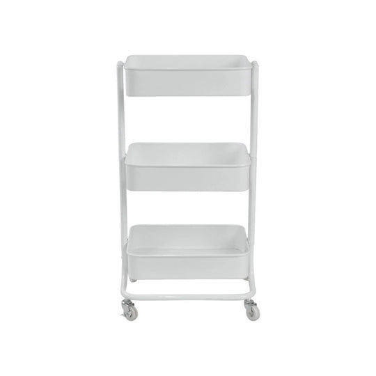 Carucior servire MIKE, alb, metal, 43x35x79 cm