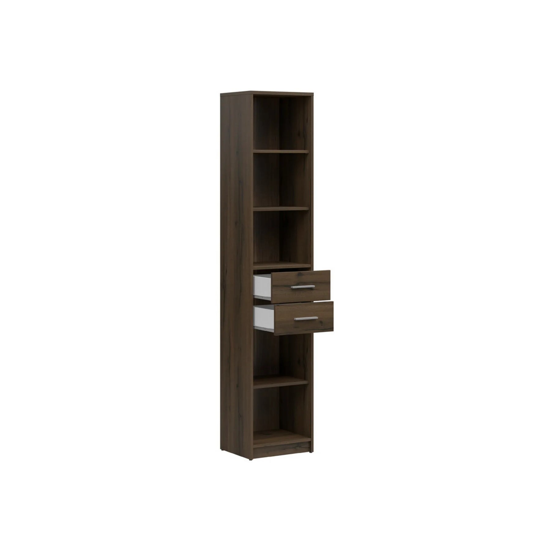 Biblioteca NEPO PLUS, stejar nobil, PAL laminat, 40x34x197 cm