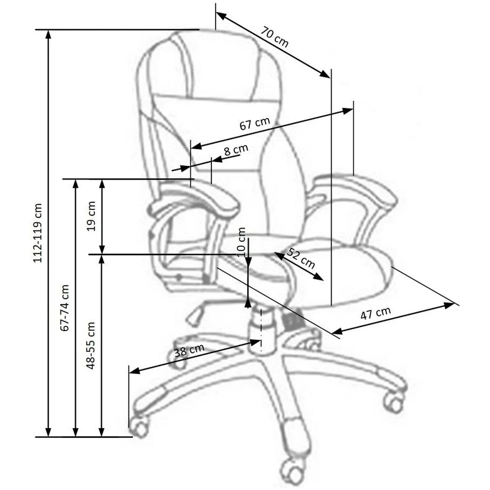 Scaun birou HOUSTON OCN-36014, bej
