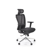 Scaun birou HOUSTON OCN-36123, negru/crom