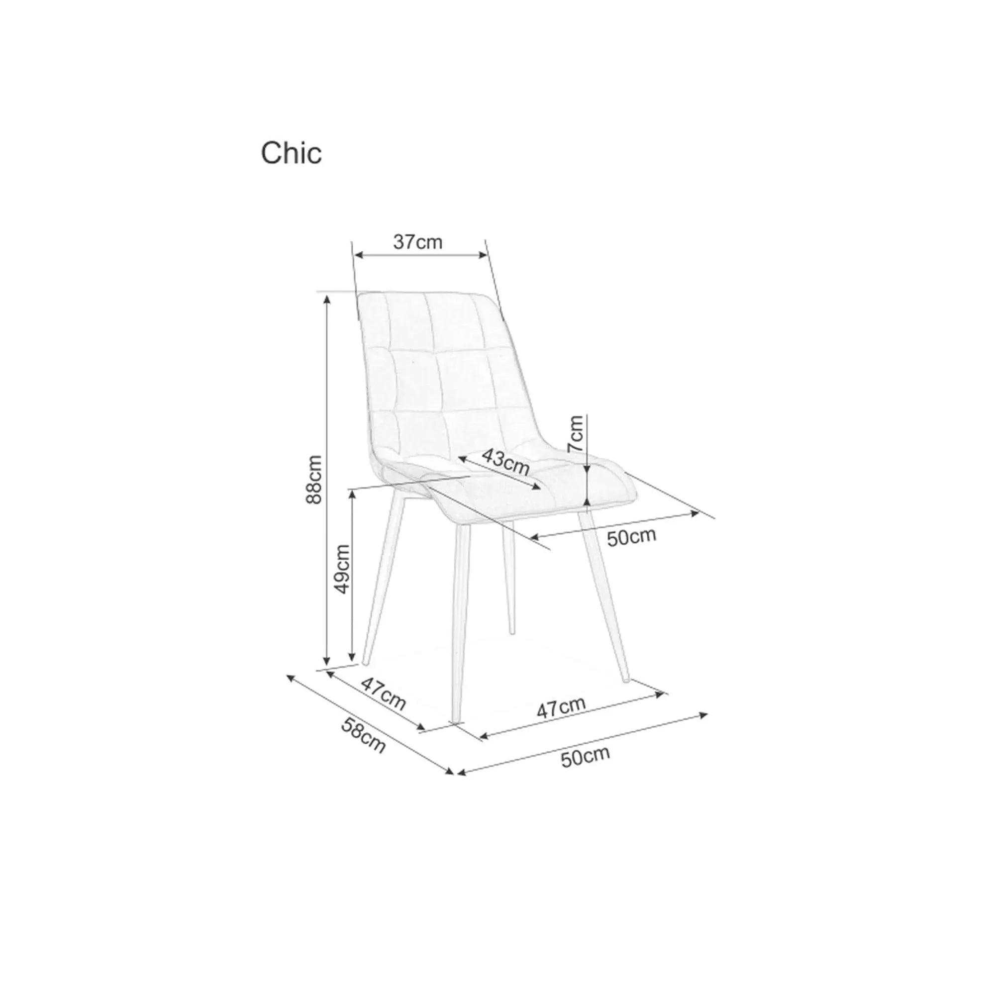 Scaun DETROIT OCN-38517, negru