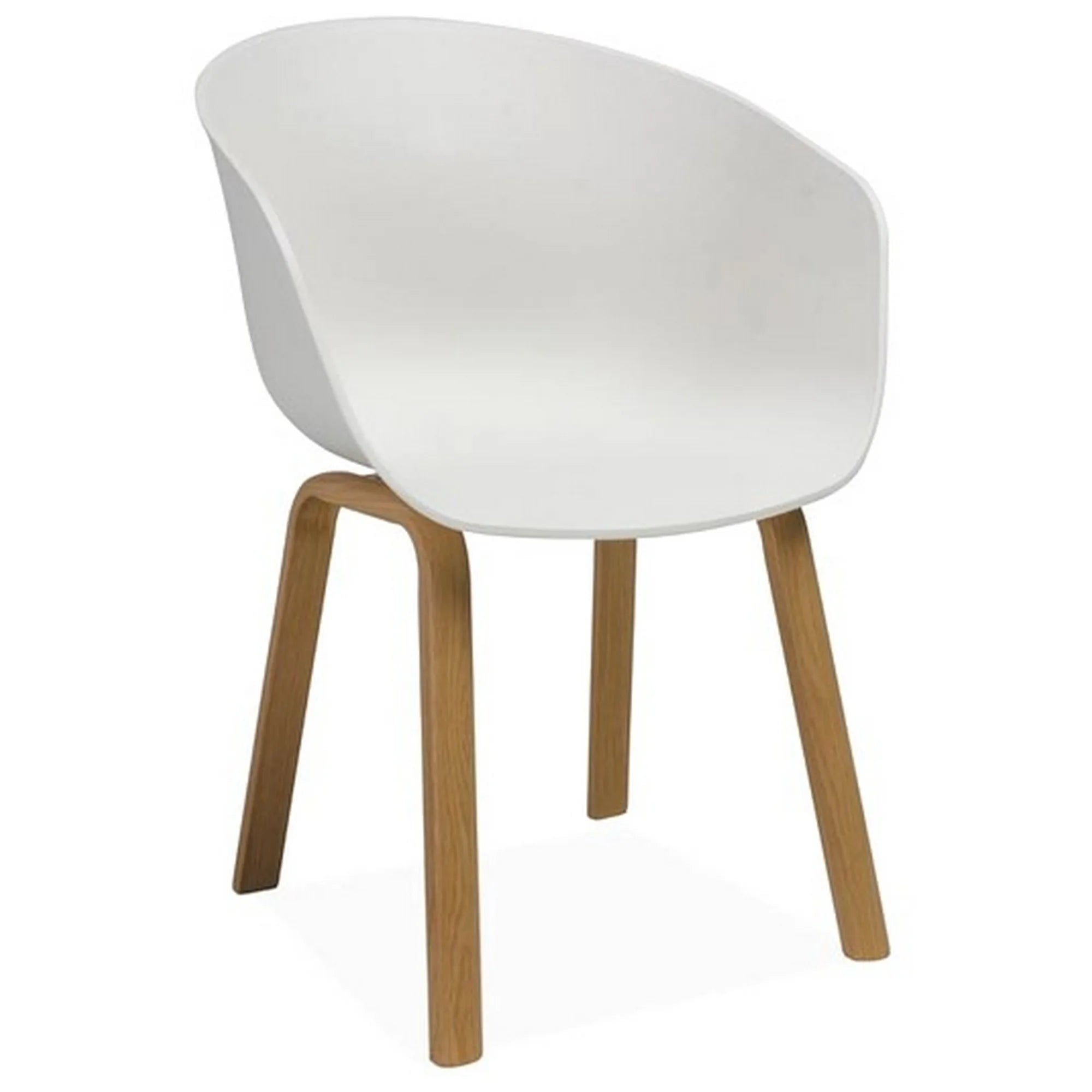 Scaun DETROIT OCN-38584, alb/stejar