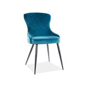 Scaun DETROIT OCN-38663, turcoaz/negru