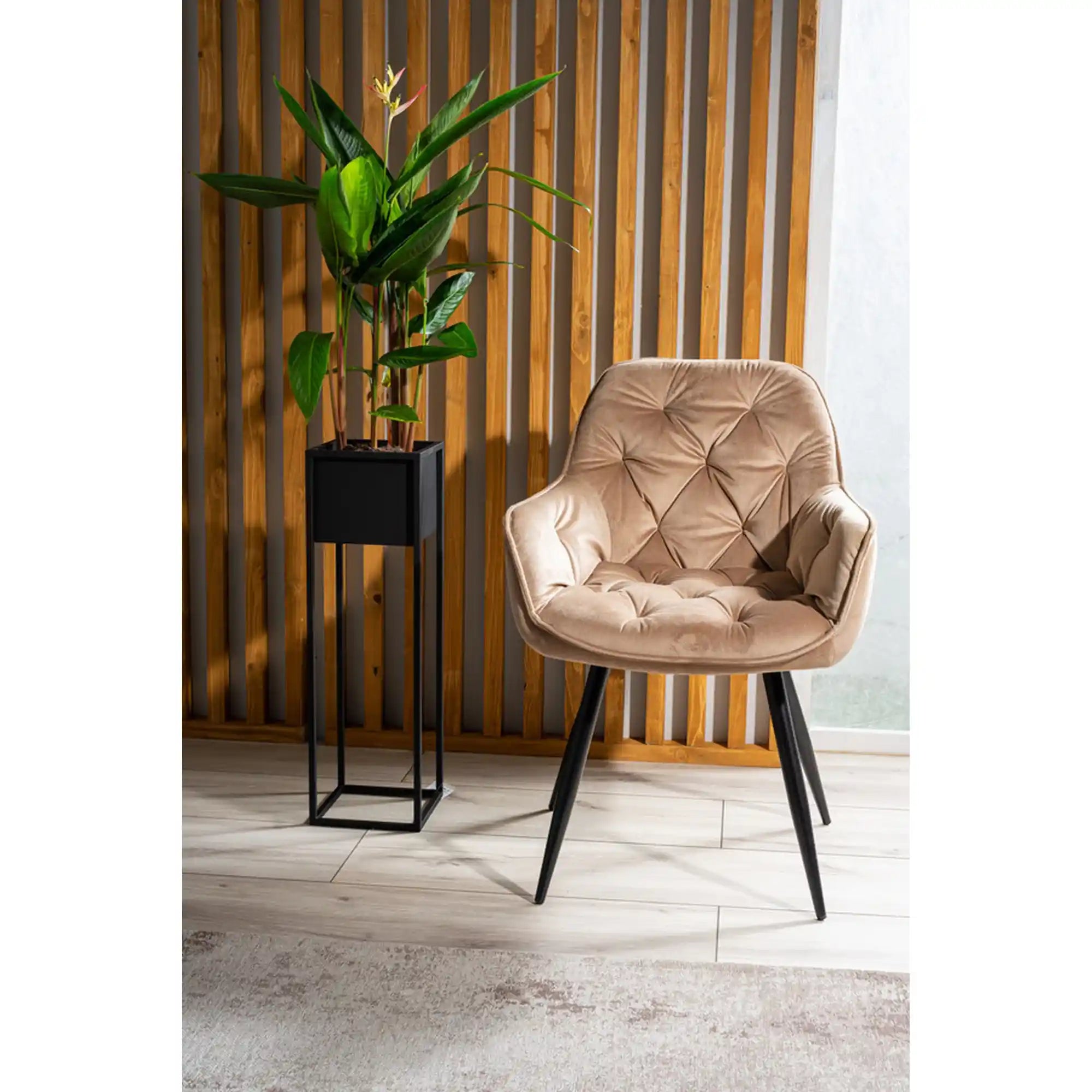 Scaun DETROIT OCN-38692, bej/negru