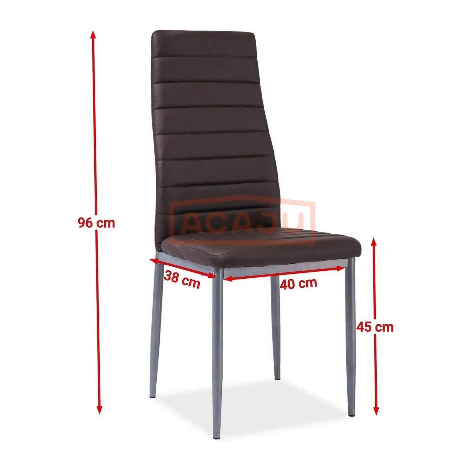 Scaun DETROIT OCN-38699, maro/argintiu