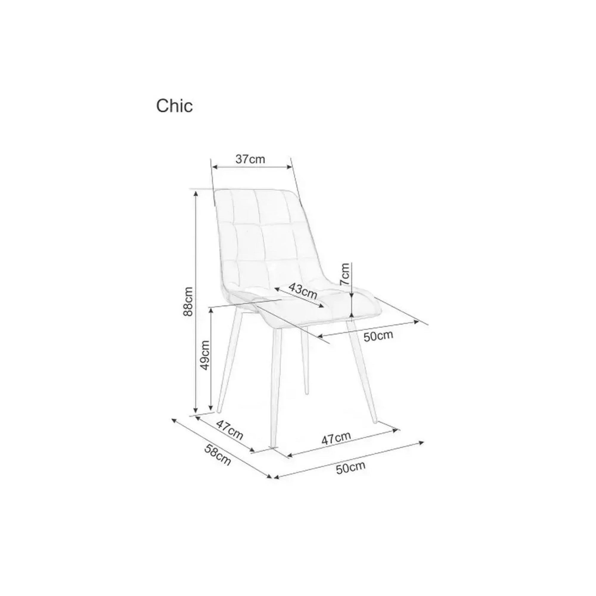Scaun DETROIT OCN-38791, bej deschis