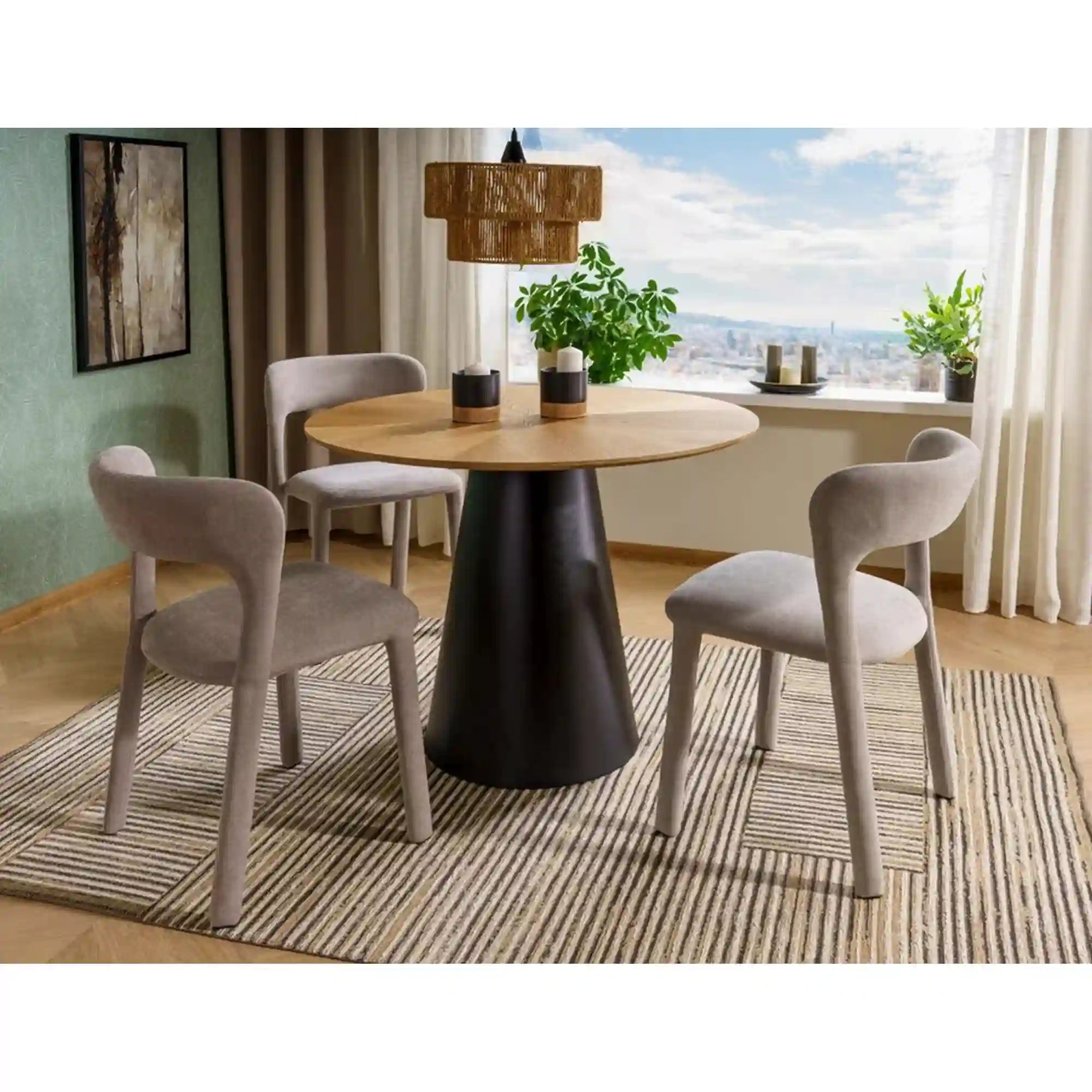 Scaun DETROIT OCN-38874, gri deschis