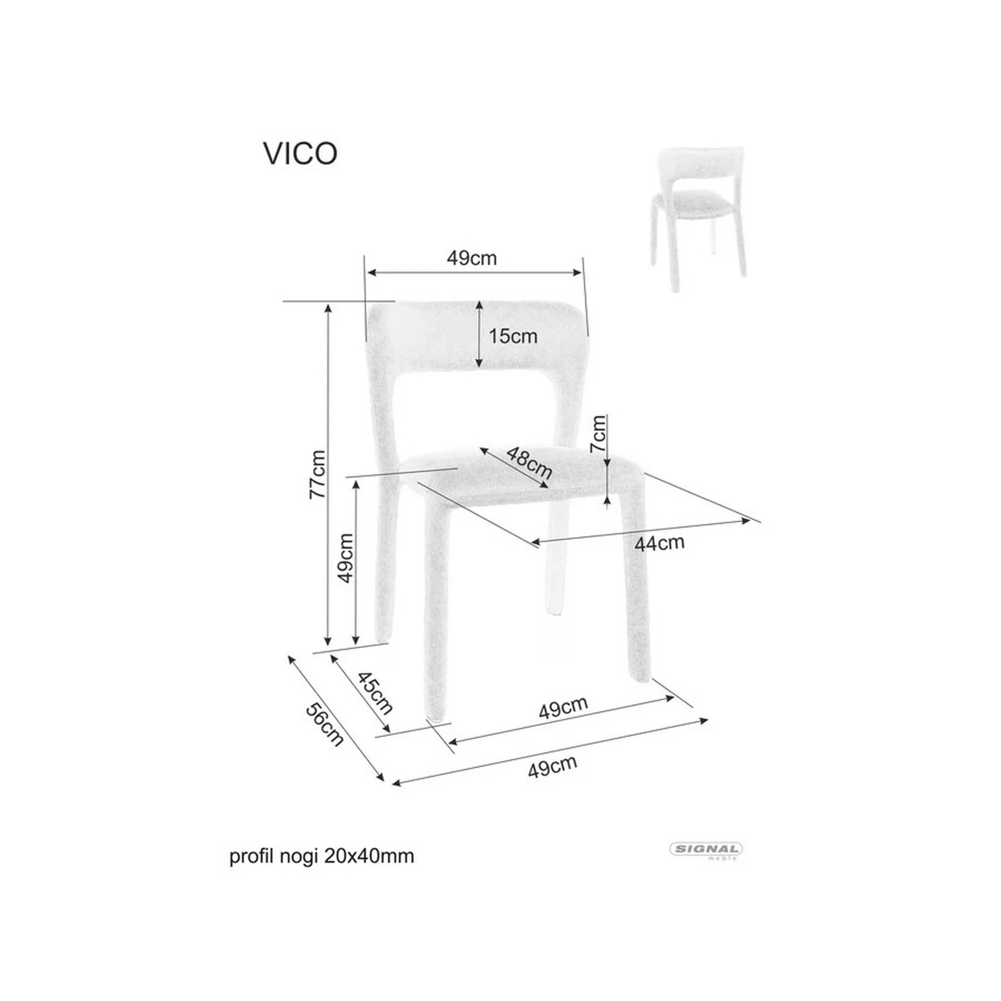 Scaun DETROIT OCN-38875, bej