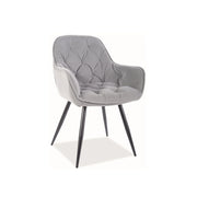 Scaun DETROIT OCN-38898, gri/negru