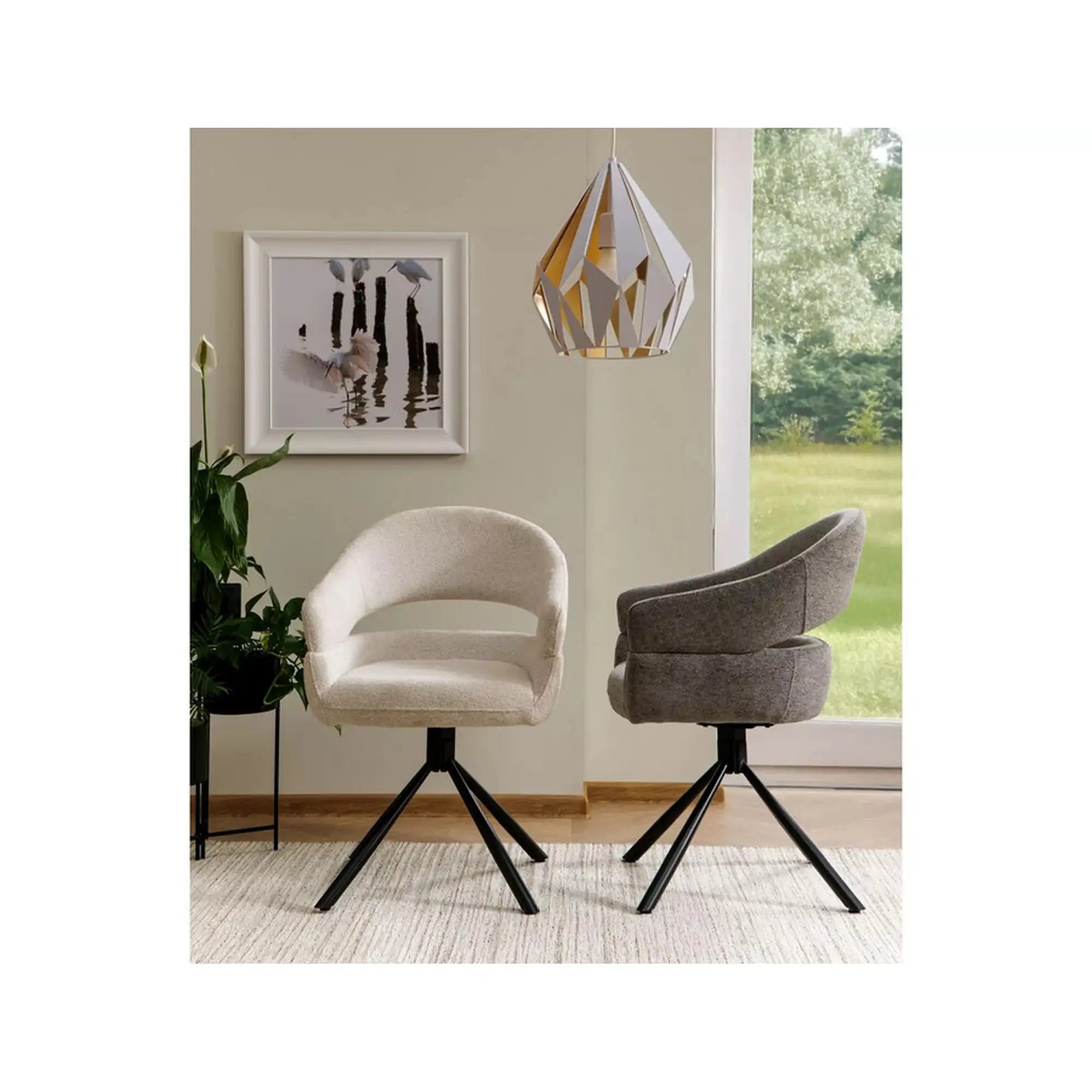 Scaun DETROIT OCN-38906, gri deschis