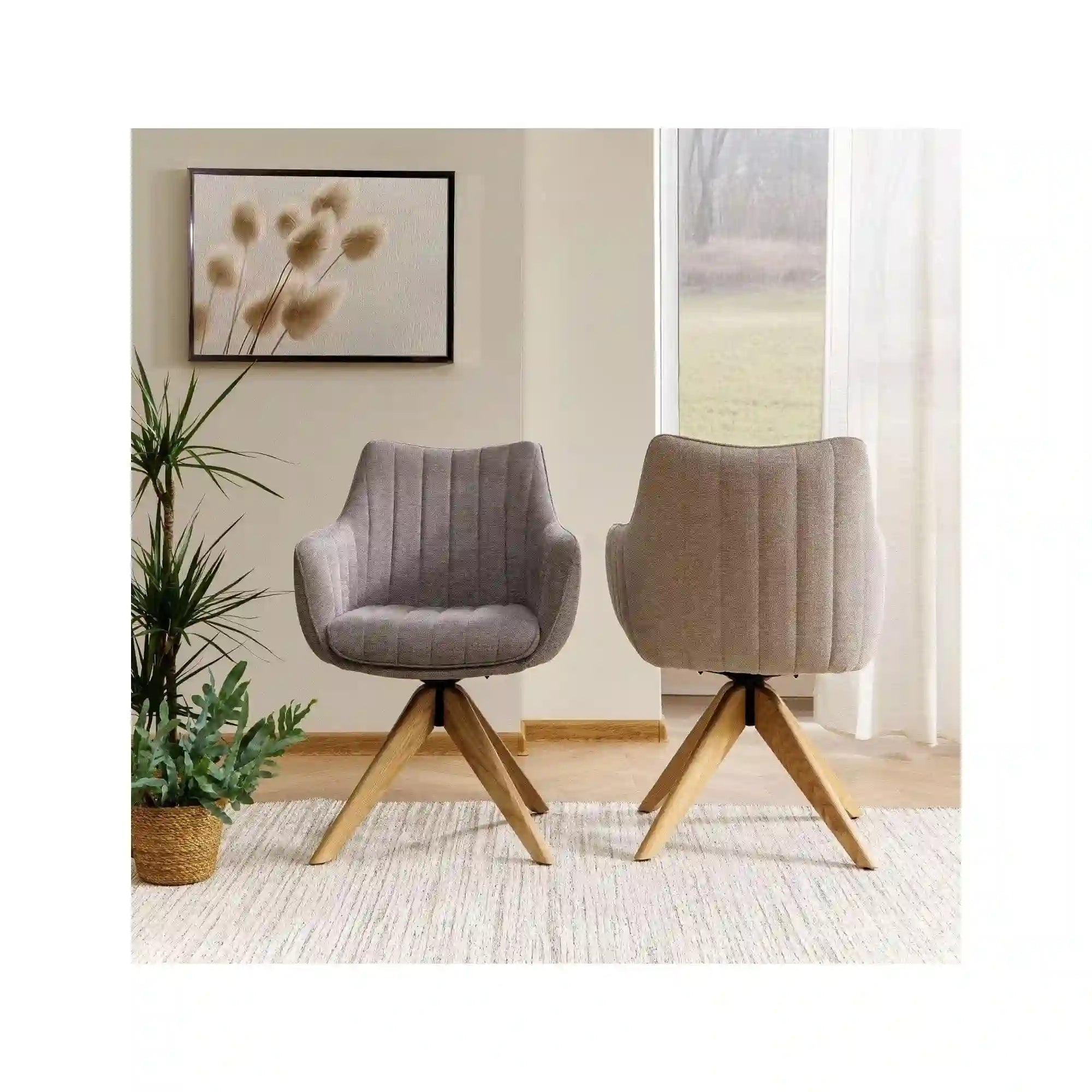 Scaun DETROIT OCN-38921, gri deschis