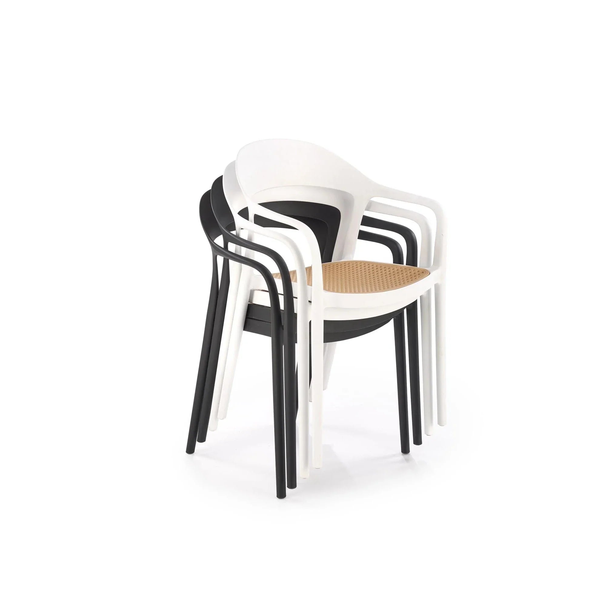 Scaun gradina HOUSTON OCN-35906, stejar/alb