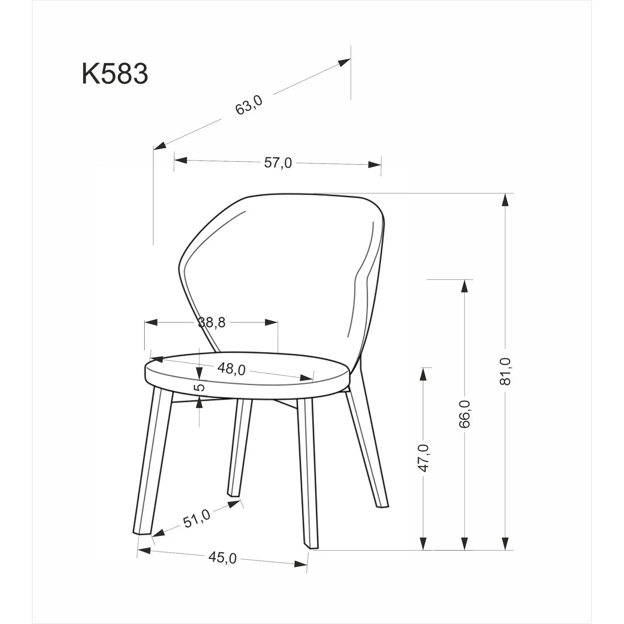 Scaun HOUSTON OCN-36135, bej/nuc