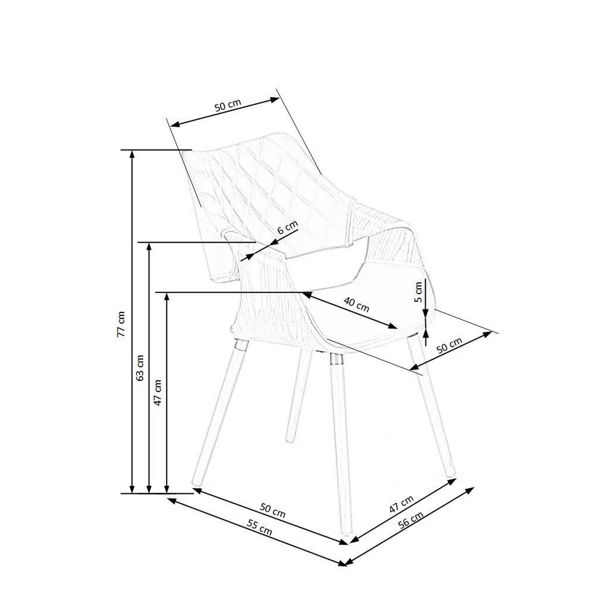 Scaun HOUSTON OCN-36144, bej/nuc