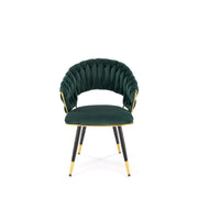 Scaun HOUSTON OCN-36167, verde inchis/negru/auriu